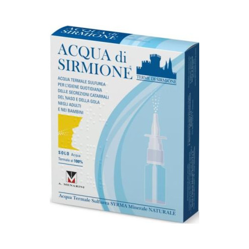 Acqua di Sirmione Minerale Naturale - 6 Fiale da 15 ml per Benessere Respiratorio